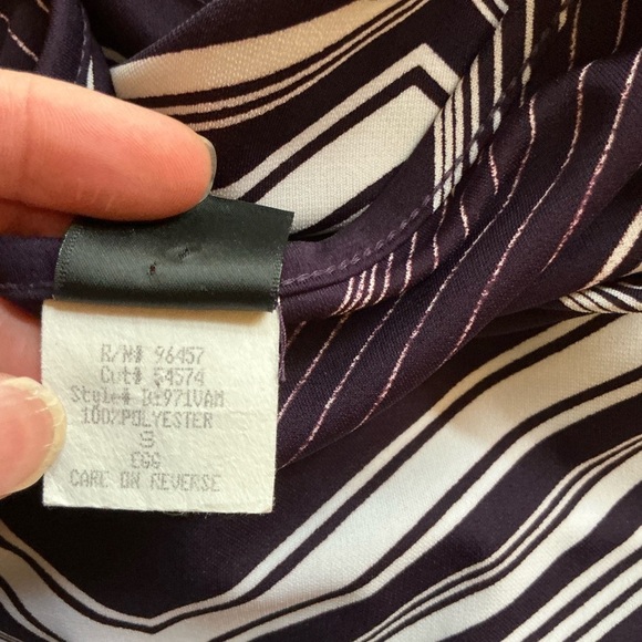 Vtg Y2K chevron belted top - Picture 4 of 8